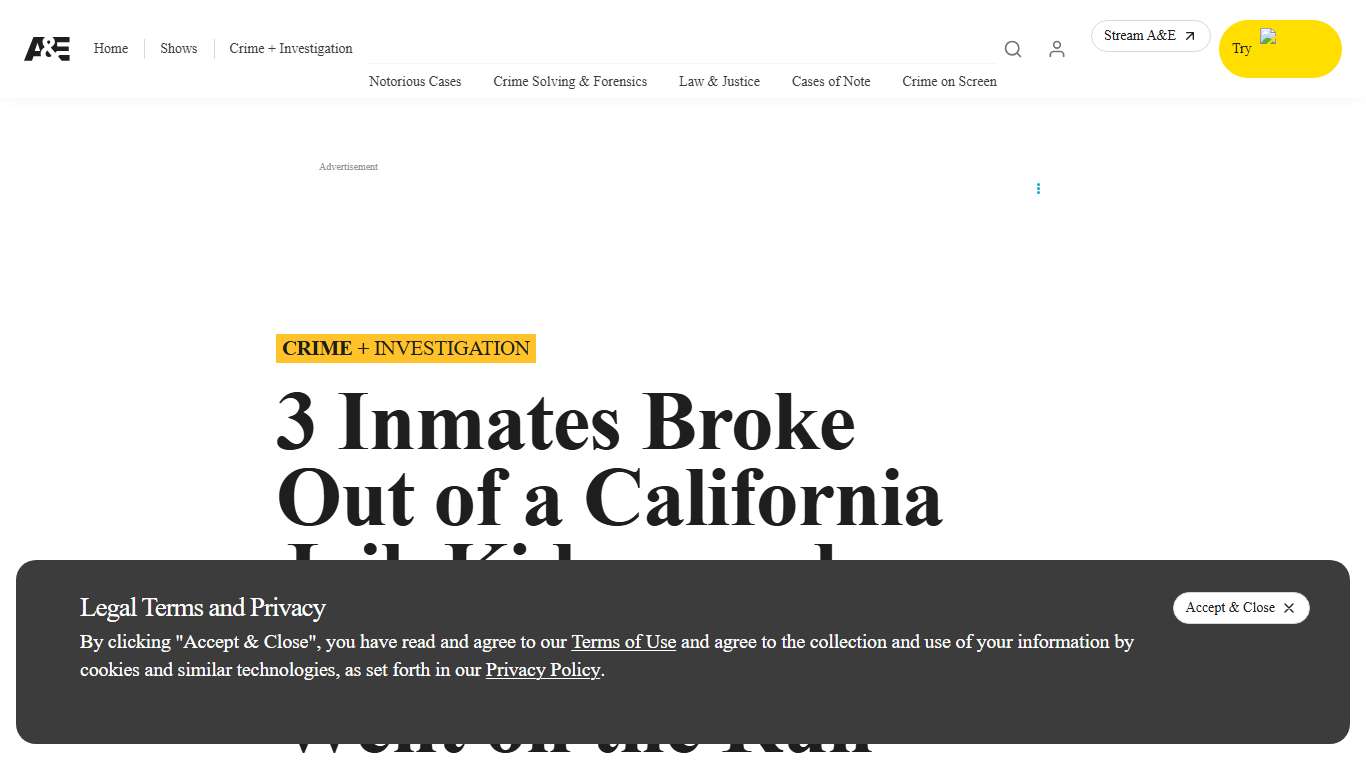 3 Inmates Broke Out of a California Jail, Went on the Run